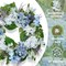 Spring Wreaths for Front Door, 20" Artificial Hydrangea Eucalyptus Wreath with Lavender – Light Blue, White & Green Spring Easter Summer Floral Door & Wall Décor